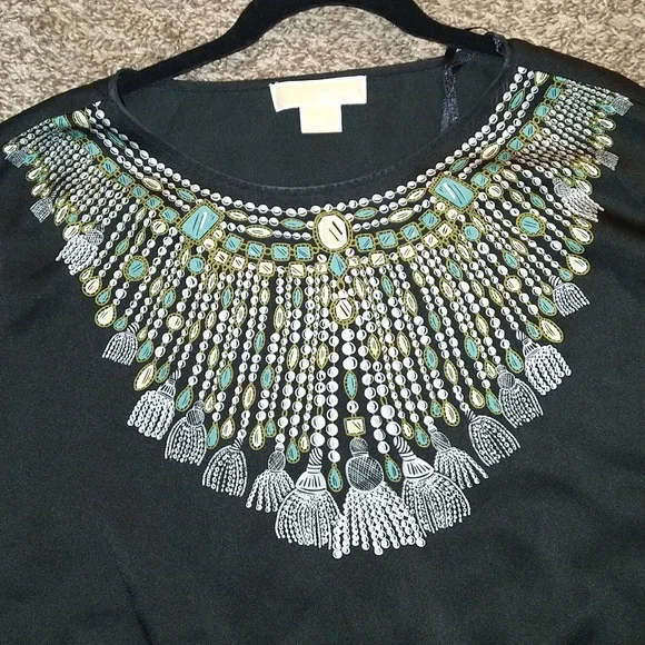 Michael Kors Black Mini (Beach) Dress Size 10 - Picture 2 of 4